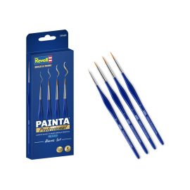 Painta Professional Brushes: Basic Set, Revell Synthetische Pinsel, Größe 00, 1, 2, 3