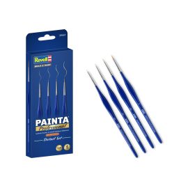Painta Professional Brushes: Detail Set, Revell Synthetische Pinsel, Größe 5/0, 4/0, 3/0, 0