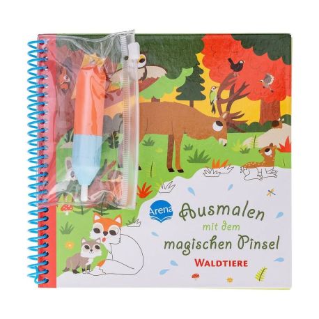 Ausmalen mit dem magischen Pinsel – Wald