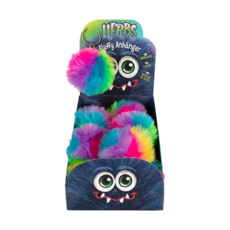 HERBS Taschenanhänger Knallbunt und unverwechselbar! Dieser flauschige Anhänger aus 100% Polyester macht Deinen Schlüs