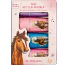 Mini Glitzer-Marker - Pferdefreunde