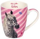 Porzellan-Tasse - Pferdefreunde