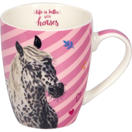 Porzellan-Tasse - Pferdefreunde