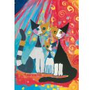 Schmidt Spiele Puzzle 1000 Teile R.Wachtmeister, Glückliche Katzenfamilie