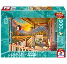 Schmidt Spiele Puzzle 1000 Teile Bergland-Veranda