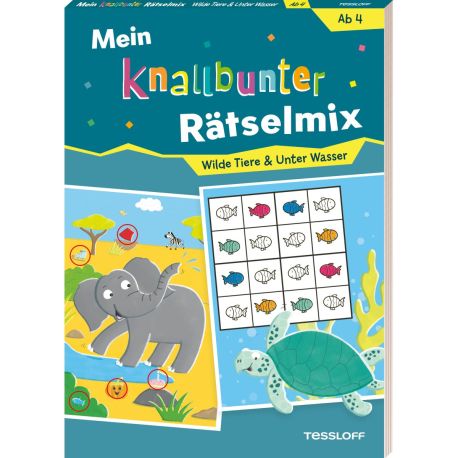 Mein knallbunter Rätselmix. Wilde Tiere   Unter Wasser