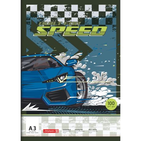 Fast Wheels A3 Zeichenblock