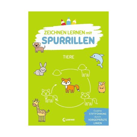 Zeichnen lernen mit Spurrillen - Tiere