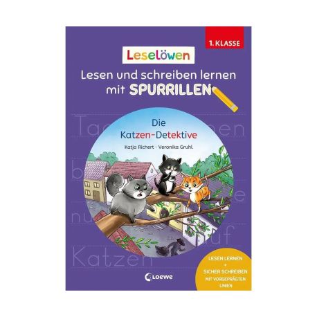 Leselöwen - Lesen und schreiben lernen mit Spurrillen - Die Katzen-Detektive