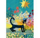 Schmidt Spiele Puzzle 1000 Teile R.Wachtmeister, Katze im Blütenmeer