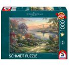 Schmidt Spiele Puzzle 1000 Teile Hafen in Neuengland