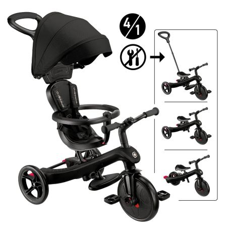 GLOBBER EXPLORER TRIKE 4in1 schwarz