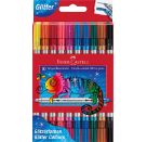 Doppelfasermaler Glitzer 10er