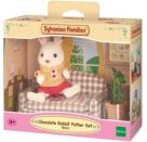 EPOCH Sylvanian Families 5013 Schokoladenhasen Vater mit Sofa