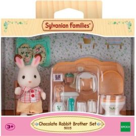 EPOCH Sylvanian Families 5015 Schokoladenhasen Bruder mit Waschraum