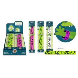 CLASS-6 Snap-Armband reflektierend, 4-fach sortiert Dieses Snap-Armband ist zugleich Spielspaß und R