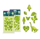 CLASS-6 Sticker reflektierend, 4-fach sortiert Jedes Set enthält 9–15 reflektierende Sticker in vers
