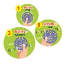 CLASS-6 Rechen-Zahlenräder +/-, 9-teilig Interaktives Lernen kombiniert mit Spielspaß! Addiere oder