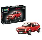 Geschenkset 50 Jahre VW Golf 1 GTi, Revell Modellbausatz mit Basiszubehör