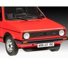 Geschenkset 50 Jahre VW Golf 1 GTi, Revell Modellbausatz mit Basiszubehör