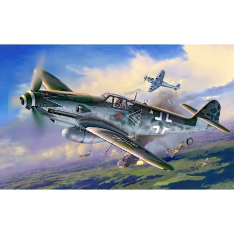 Model Set Messerschmitt Bf109G-10 Erla, Revell Modellbausatz mit Basiszubehör