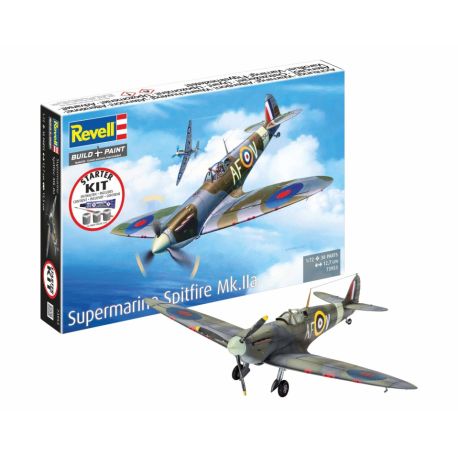 Starter Kit Spitfire Mk.IIa, Revell Modellbausatz mit Basiszubehör