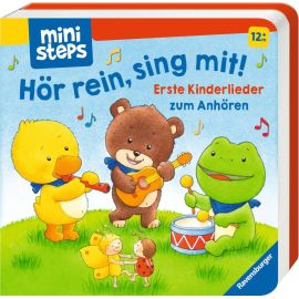 ministeps: Hör rein, sing mit! Erste Kinderlieder zum Anhören: Soundbuch ab 1 Jahr, Spielbuch, Bilderbuch