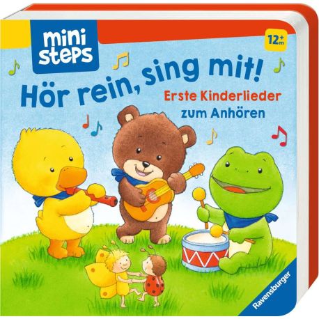 ministeps: Hör rein, sing mit! Erste Kinderlieder zum Anhören: Soundbuch ab 1 Jahr, Spielbuch, Bilderbuch