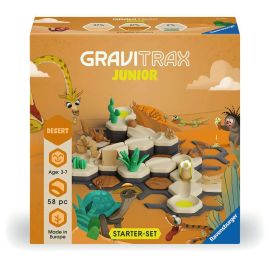 Ravensburger GraviTrax Junior Starter-Set S Desert - Erweiterbare Kugelbahn für Kinder, Murmelbahn aus umweltfreundlic