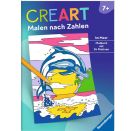 Ravensburger CreArt Malen nach Zahlen ab 7: Im Meer, Malbuch, 24 Motive