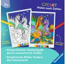 Ravensburger CreArt Malen nach Zahlen ab 7: Im Meer, Malbuch, 24 Motive