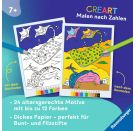 Ravensburger CreArt Malen nach Zahlen ab 7: Im Meer, Malbuch, 24 Motive