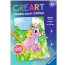 Ravensburger CreArt Malen nach Zahlen ab 5: Einhorn Zauber, Malbuch, 24 Motive, Zauberpapier