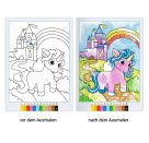 Ravensburger CreArt Malen nach Zahlen ab 5: Einhorn Zauber, Malbuch, 24 Motive, Zauberpapier