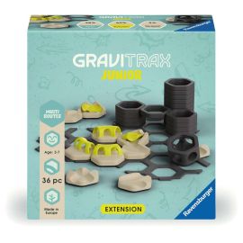 Ravensburger GraviTrax Junior Extension Multi Routes - Erweiterbare Kugelbahn für Kinder, Murmelbahn überwiegend aus n
