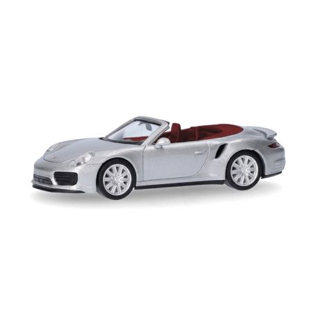 herpa - Porsche 911 (991) Turbo Cabrio, dolomitsilber
