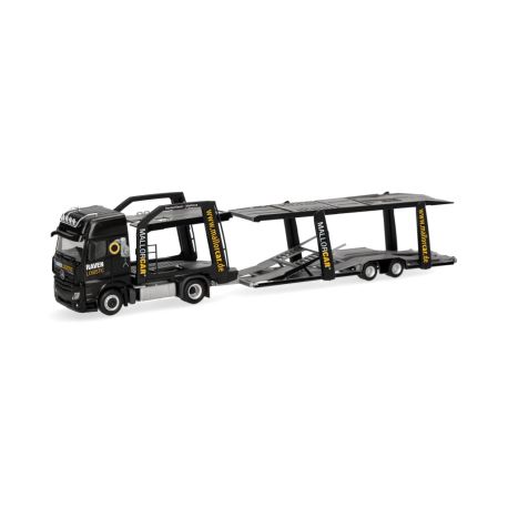 herpa - Mercedes-Benz Actros L 18 Gigaspace Autotransporter-Hängerzug Raven Logistic