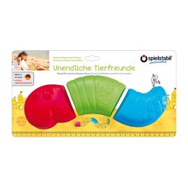 Spielstabil verrückte Tierwelt Wurm 3-teilige Sandform