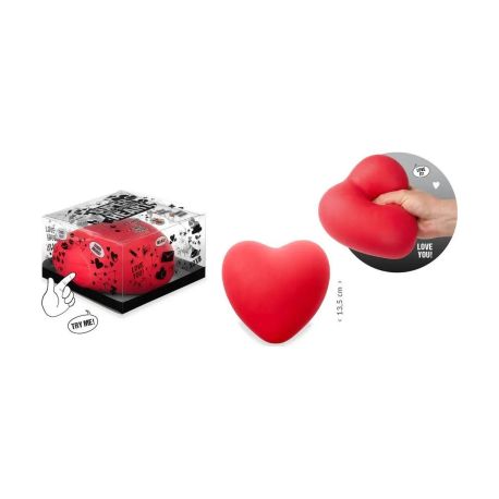 XXL Anti-Stress Herz Love it! Dieses super-softe Anti-Stress Herz im XXL-Format lädt zum Drücken, Knautschen und Knete