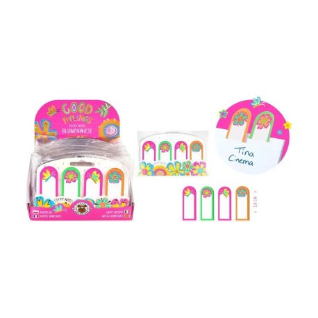 GF-6 Sticky Notes, 4x30 Blatt Haftnotizen mit stylischer Silberfolierung auf der Verpackung – perfekt zum Notieren, Or