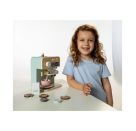 SpielMaus Küce Holz Kapsel-Kaffeemaschine, mit Zubehör