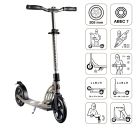SIX DEGREES Aluminium Scooter 205 mm grau