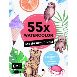55x Watercolor Motivsammlung
