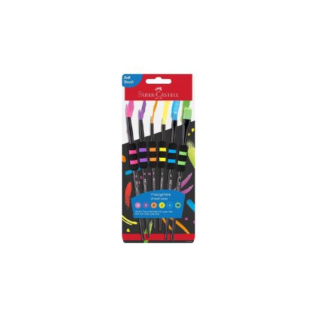 Pinsel schwarz 6er Set Softgr
