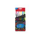 Pinsel schwarz 6er Set Softgr