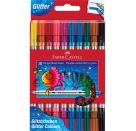 Doppelfasermaler Glitzer 10er