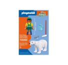 PLAYMOBIL 72090 Zoo: Eisbär und Pfleger