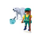 PLAYMOBIL 72090 Zoo: Eisbär und Pfleger