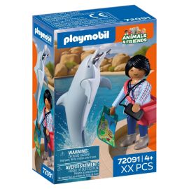 PLAYMOBIL 72091 Zoo: Delfin und Besucherin