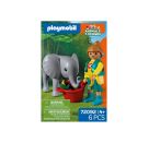 PLAYMOBIL 72092 Zoo: Elefantenbaby und Pflegerin